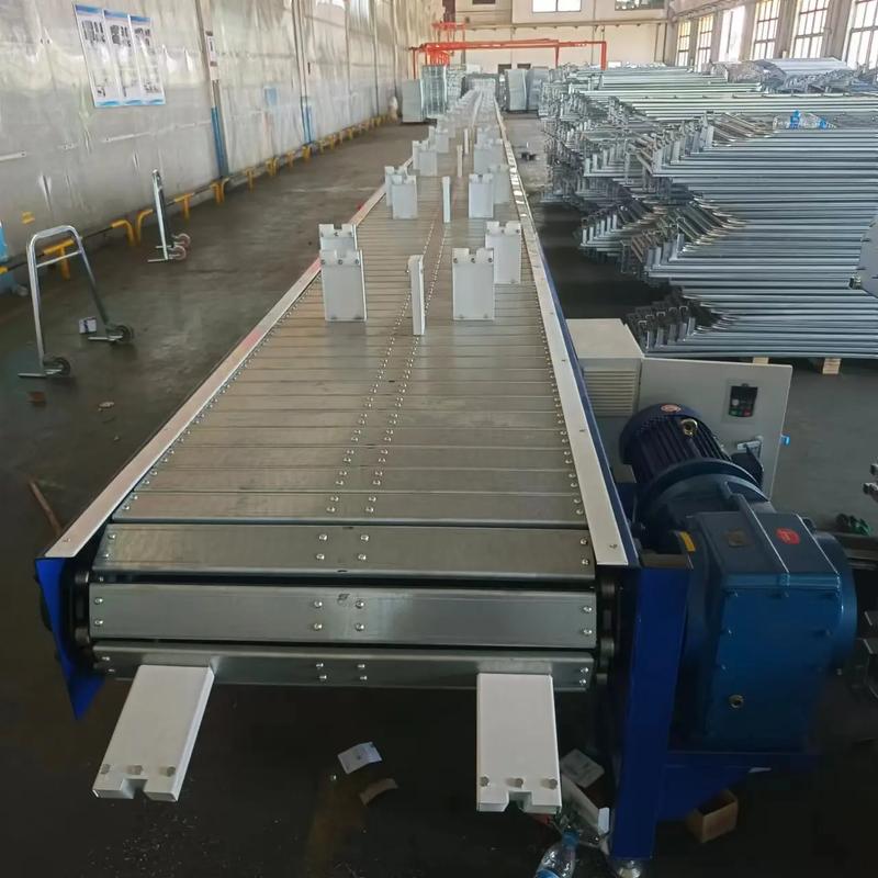 重型扣板式輸送機機電設(shè)備汽車配件組裝流水線#扣板輸送機#車間 - 抖